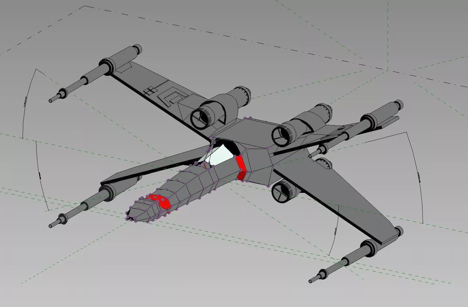 Revit X-Wing Elevate Your Designs with Interactive Wing Control Low-poly 3D model_0