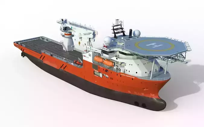 Offshore Platform Supply Vessel 3D model