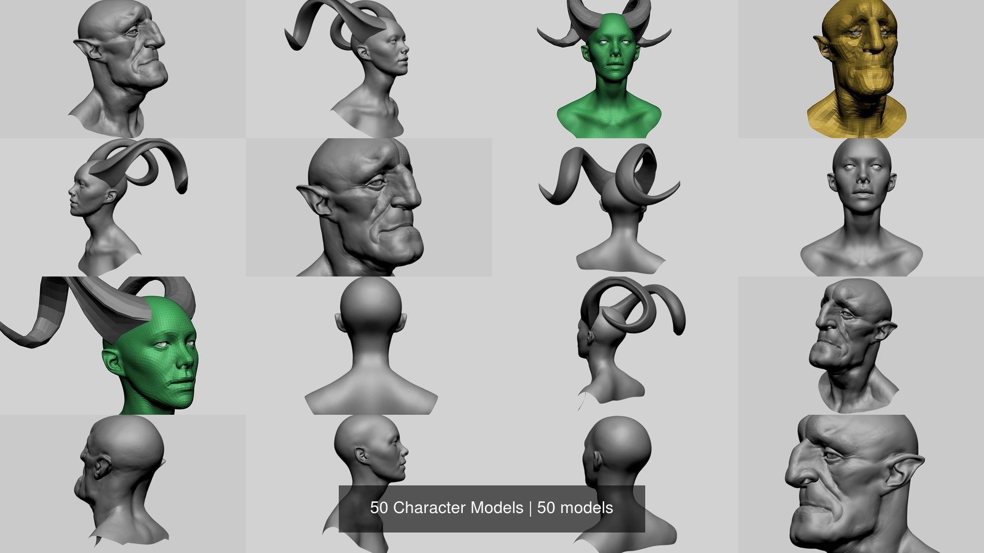 50 Character Models 3D Model Collection_13