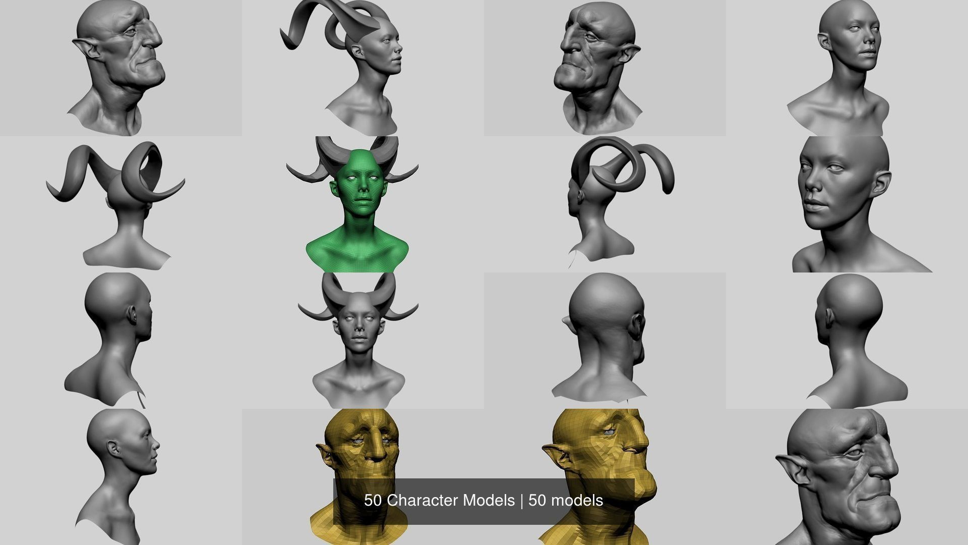 50 Character Models 3D Model Collection_15