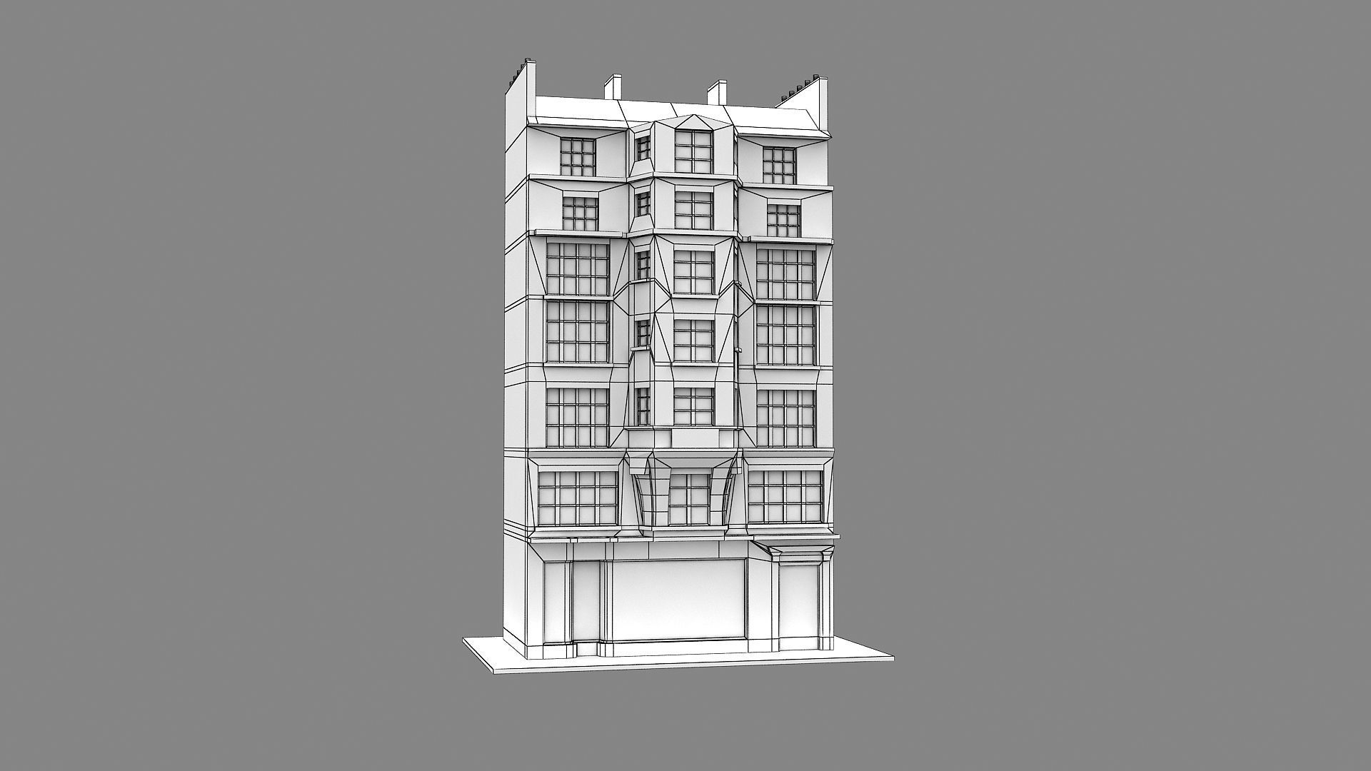 Typical Parisian Apartment 3d Building 03 3D model_14