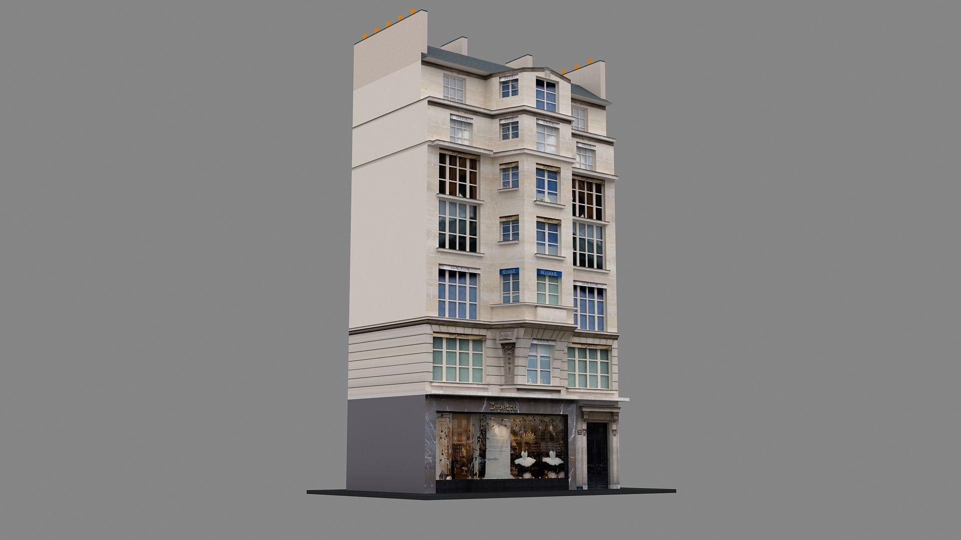 Typical Parisian Apartment 3d Building 03 3D model_10