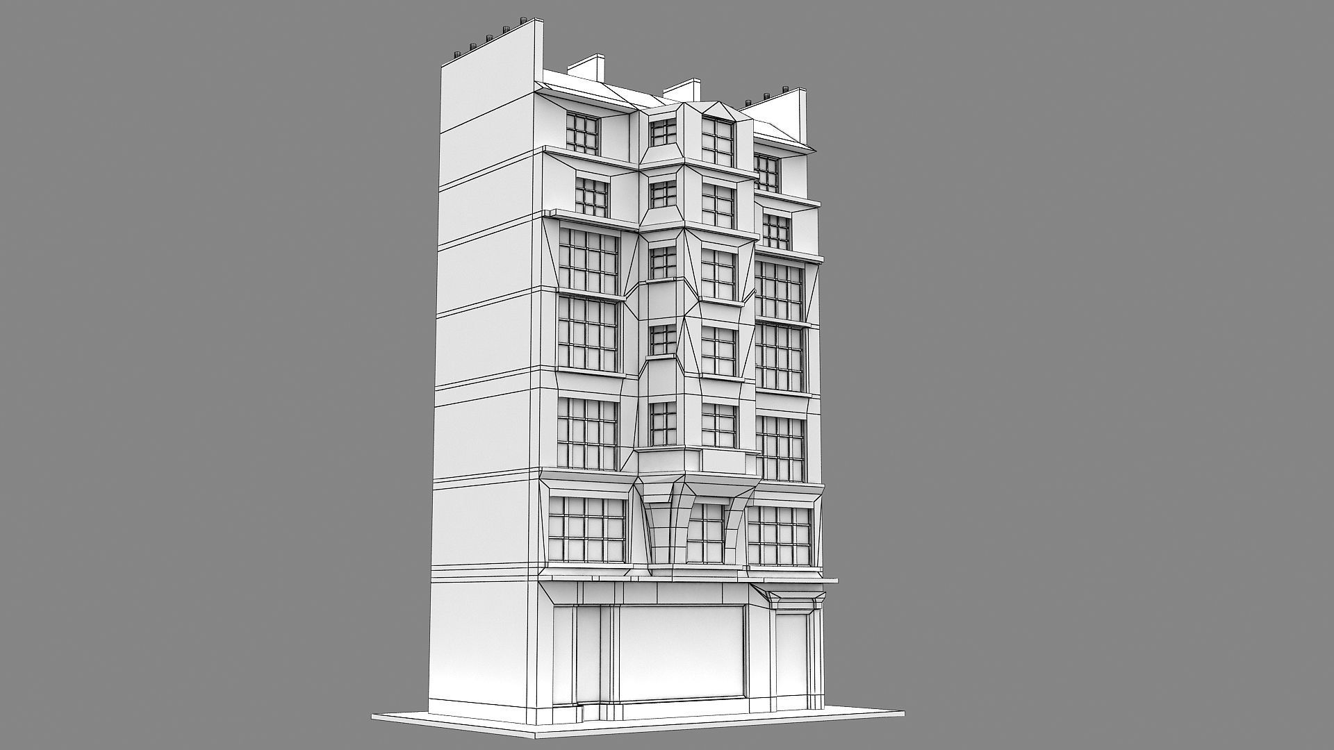 Typical Parisian Apartment 3d Building 03 3D model_12