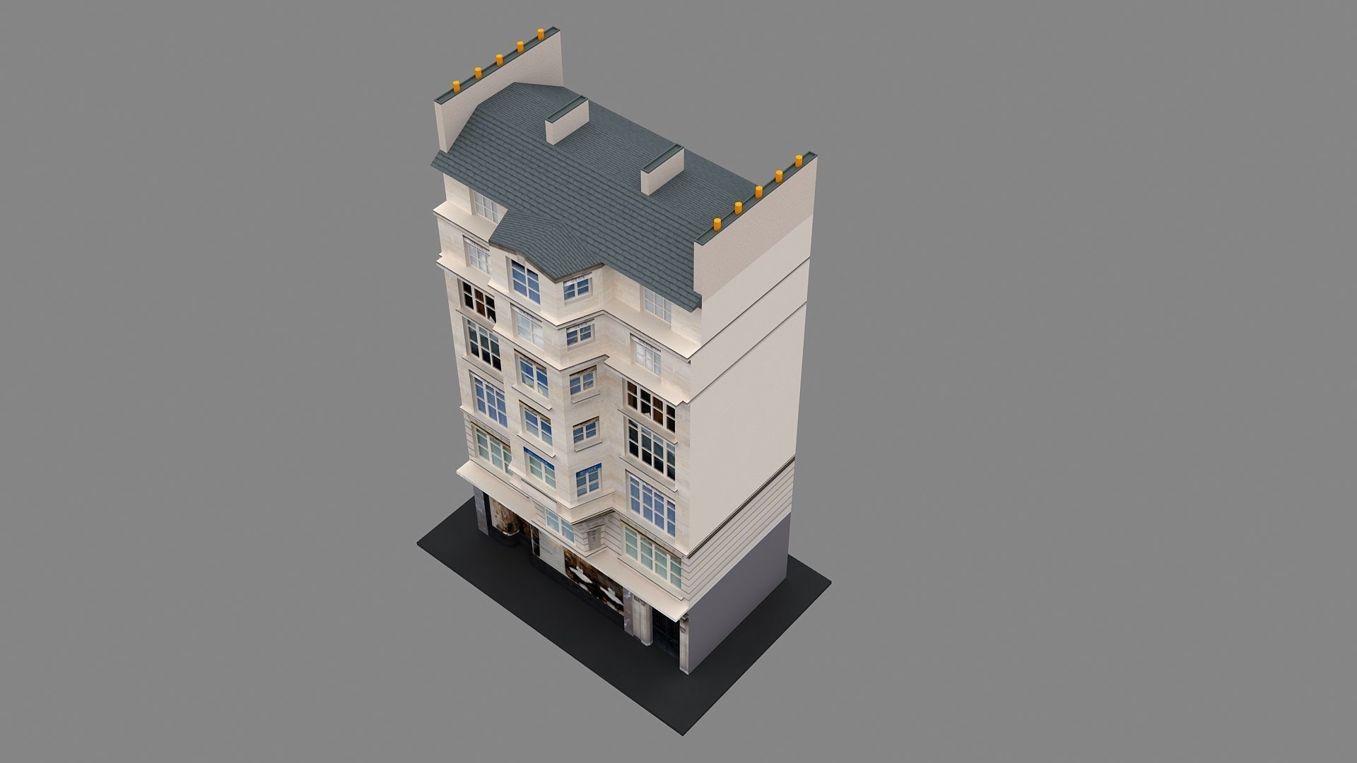 Typical Parisian Apartment 3d Building 03 3D model_4