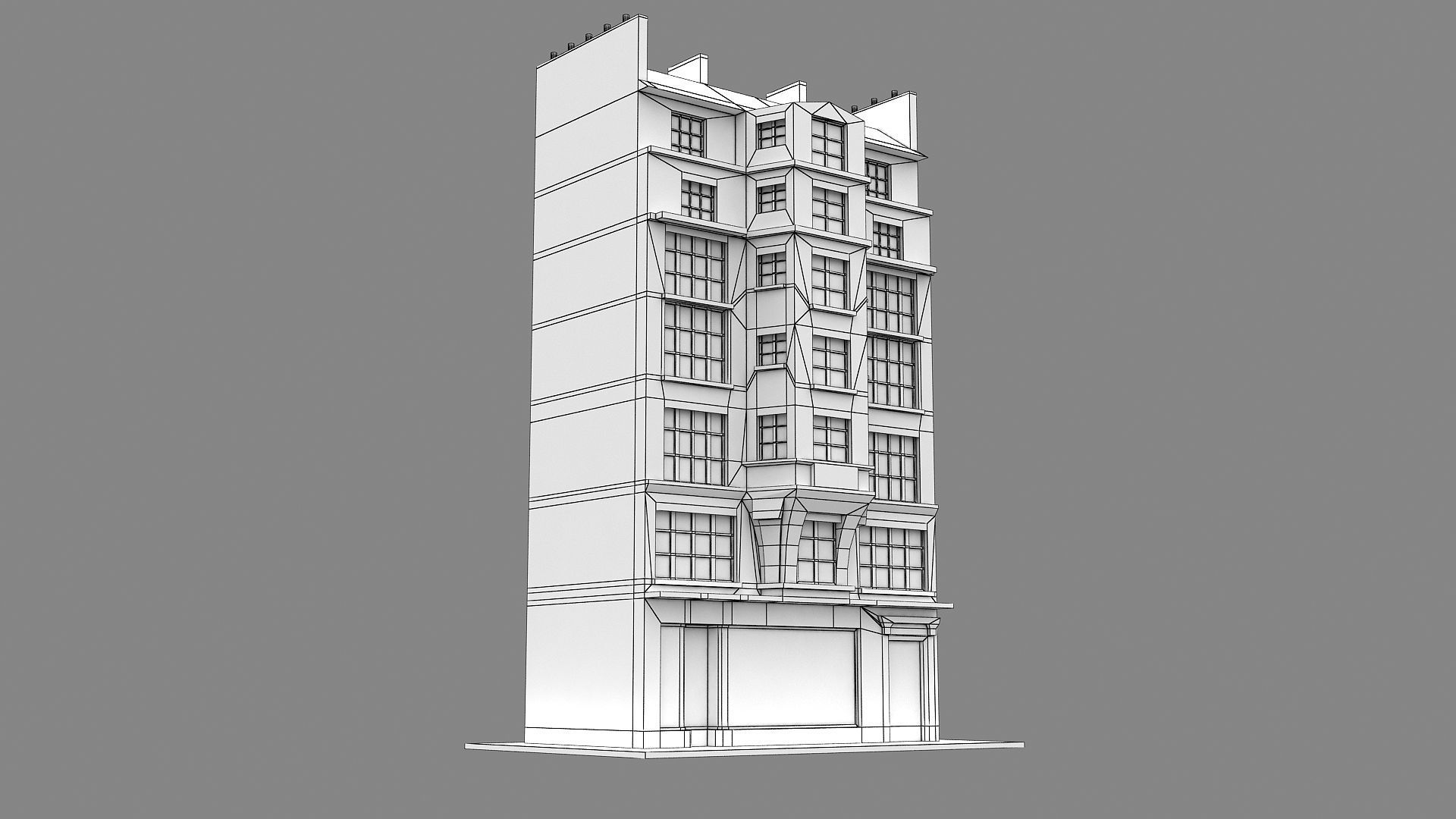 Typical Parisian Apartment 3d Building 03 3D model_17