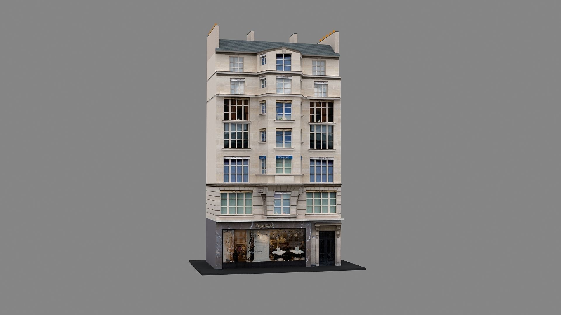 Typical Parisian Apartment 3d Building 03 3D model_5