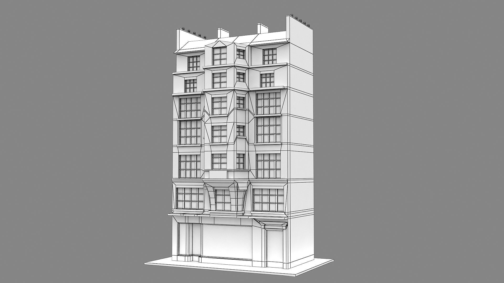 Typical Parisian Apartment 3d Building 03 3D model_20