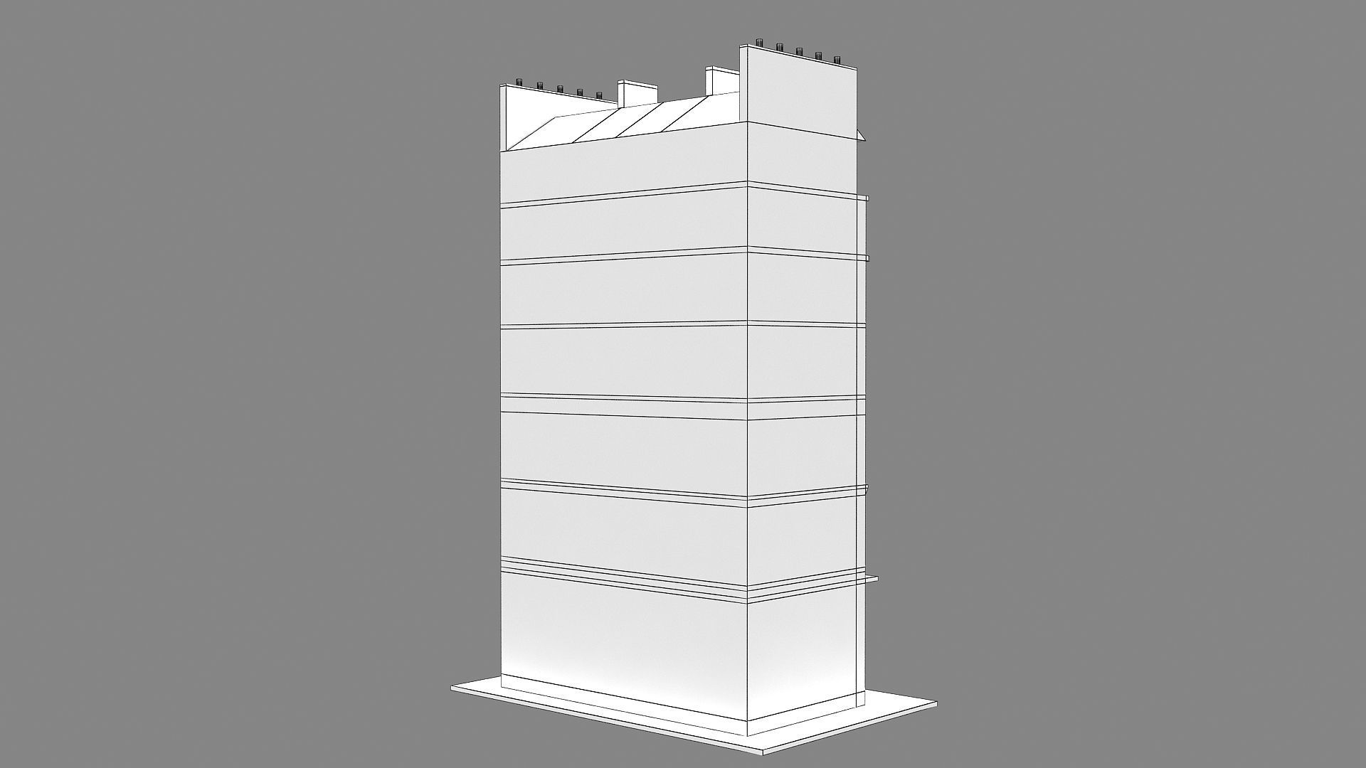 Typical Parisian Apartment 3d Building 03 3D model_18