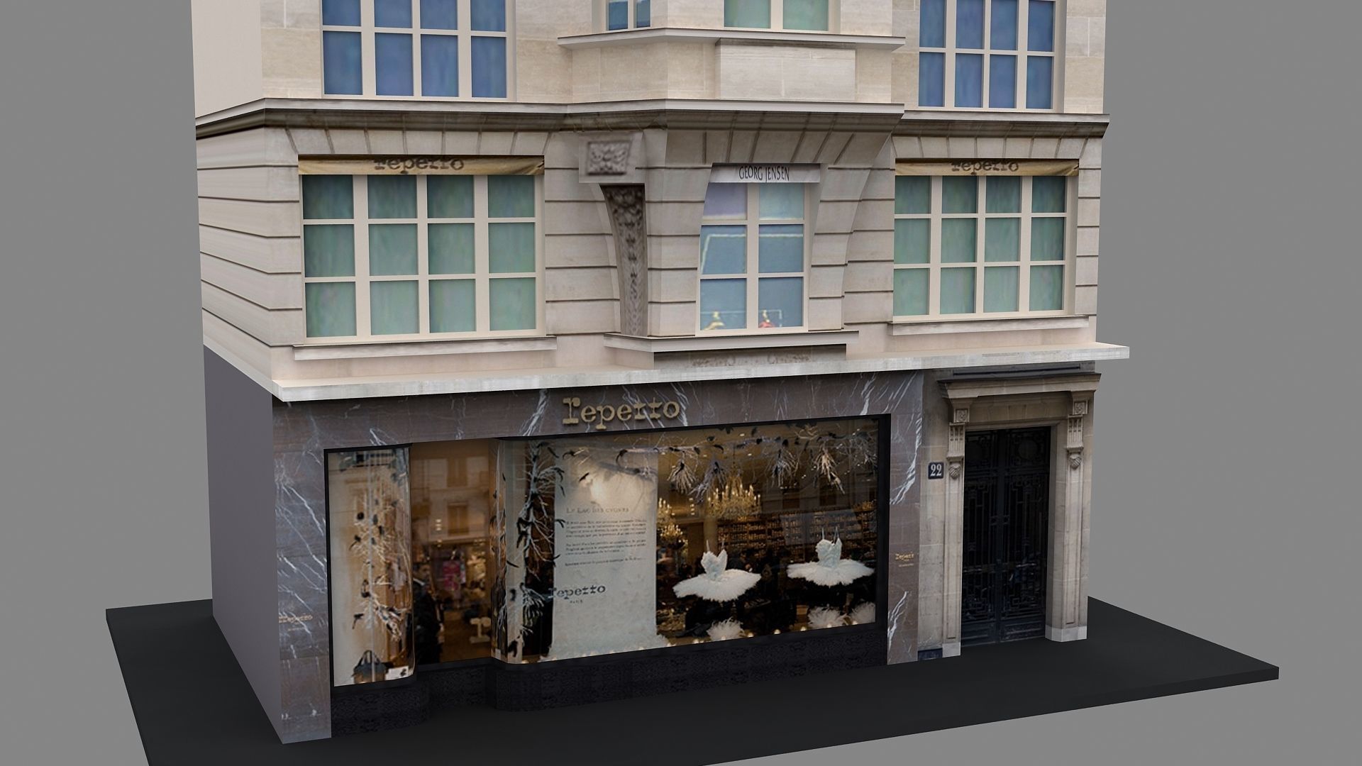 Typical Parisian Apartment 3d Building 03 3D model_7