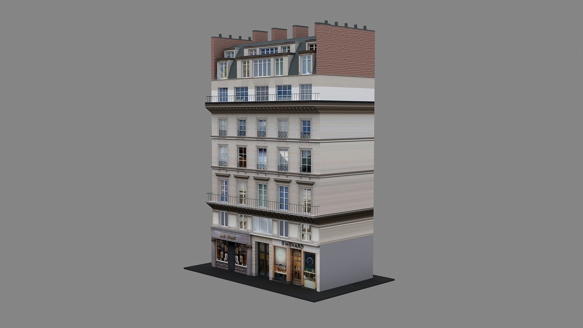 Typical Parisian Apartment 3d Building 08 3D model_3