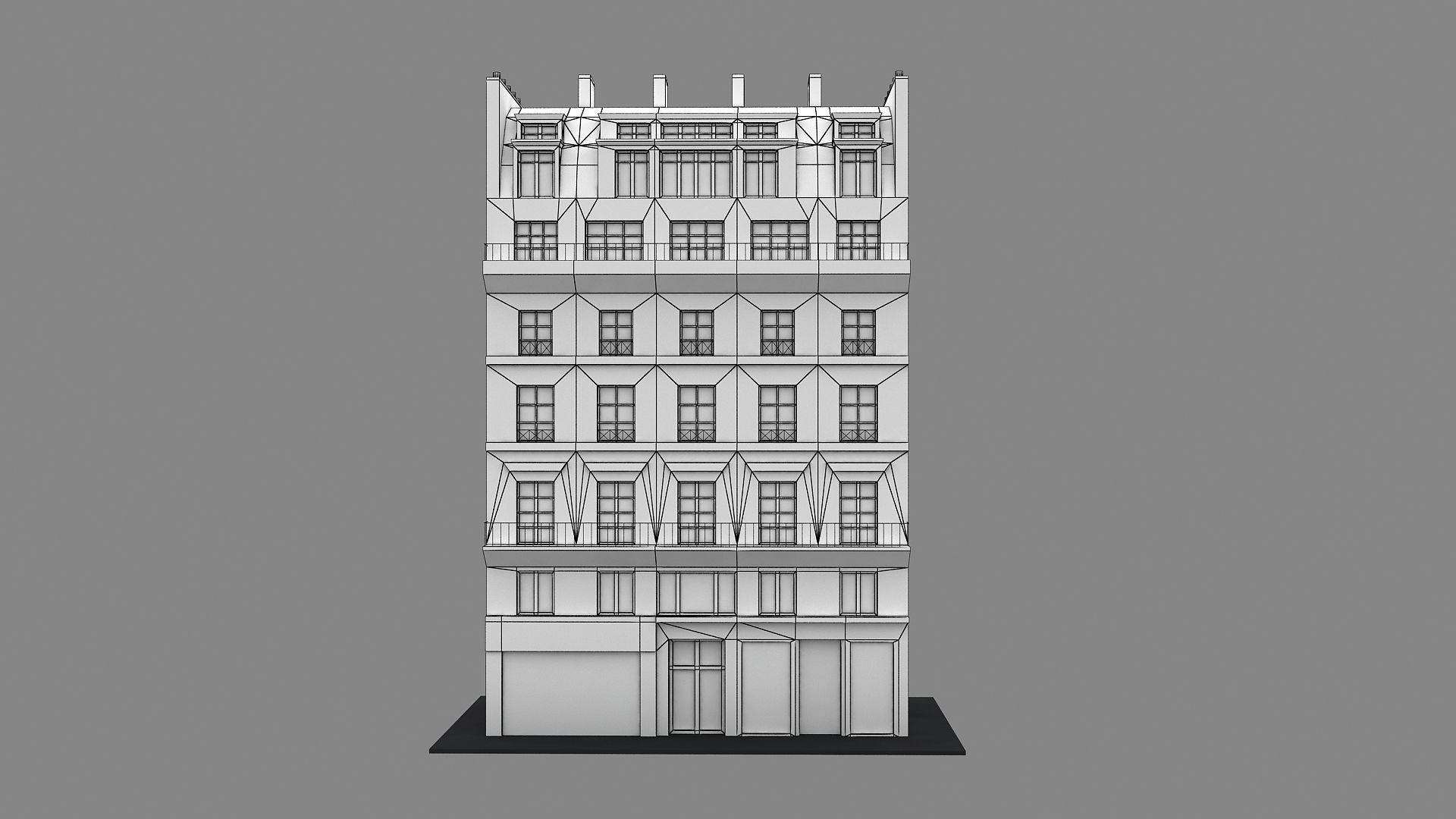 Typical Parisian Apartment 3d Building 08 3D model_12