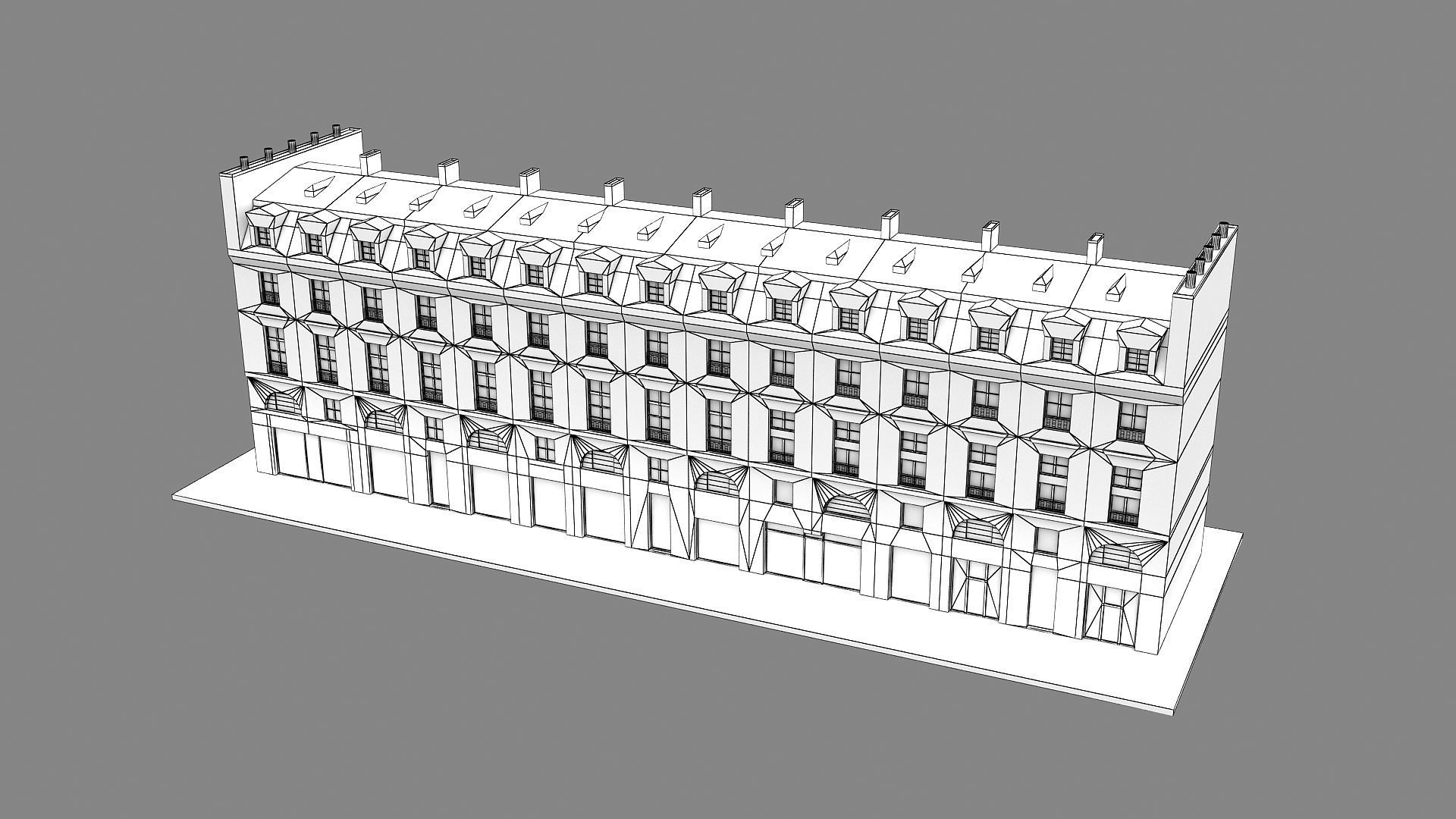 Typical Parisian Apartment 3d Building 09 3D model_14
