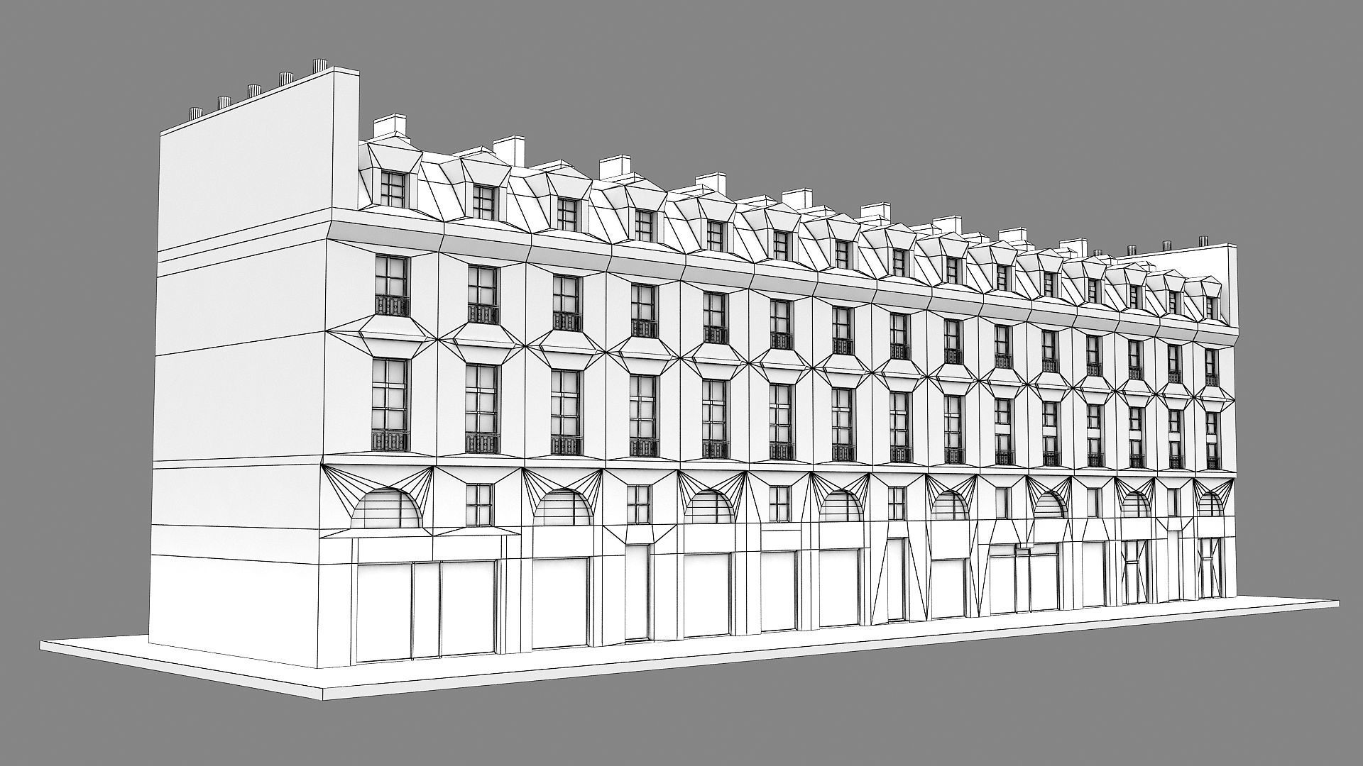 Typical Parisian Apartment 3d Building 09 3D model_12