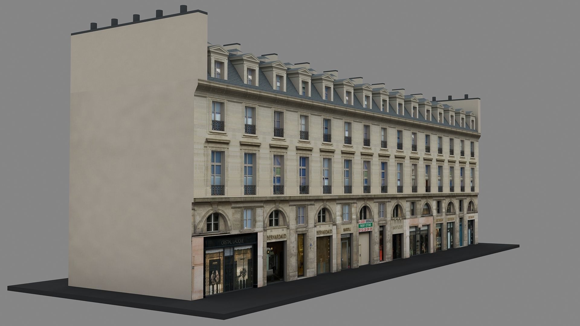 Typical Parisian Apartment 3d Building 09 3D model_11
