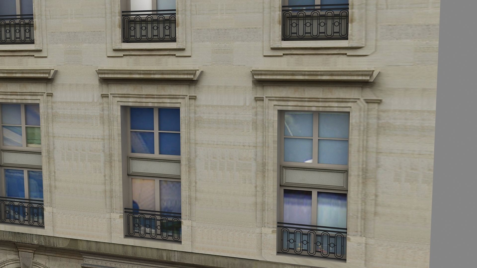 Typical Parisian Apartment 3d Building 09 3D model_1