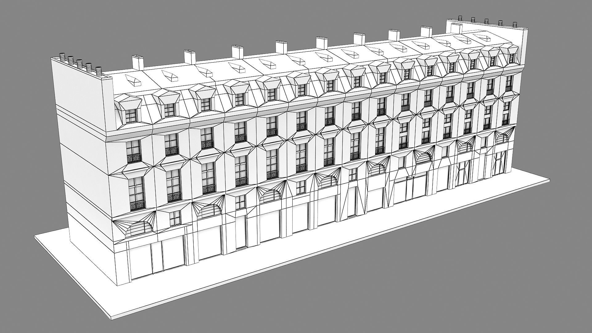 Typical Parisian Apartment 3d Building 09 3D model_16