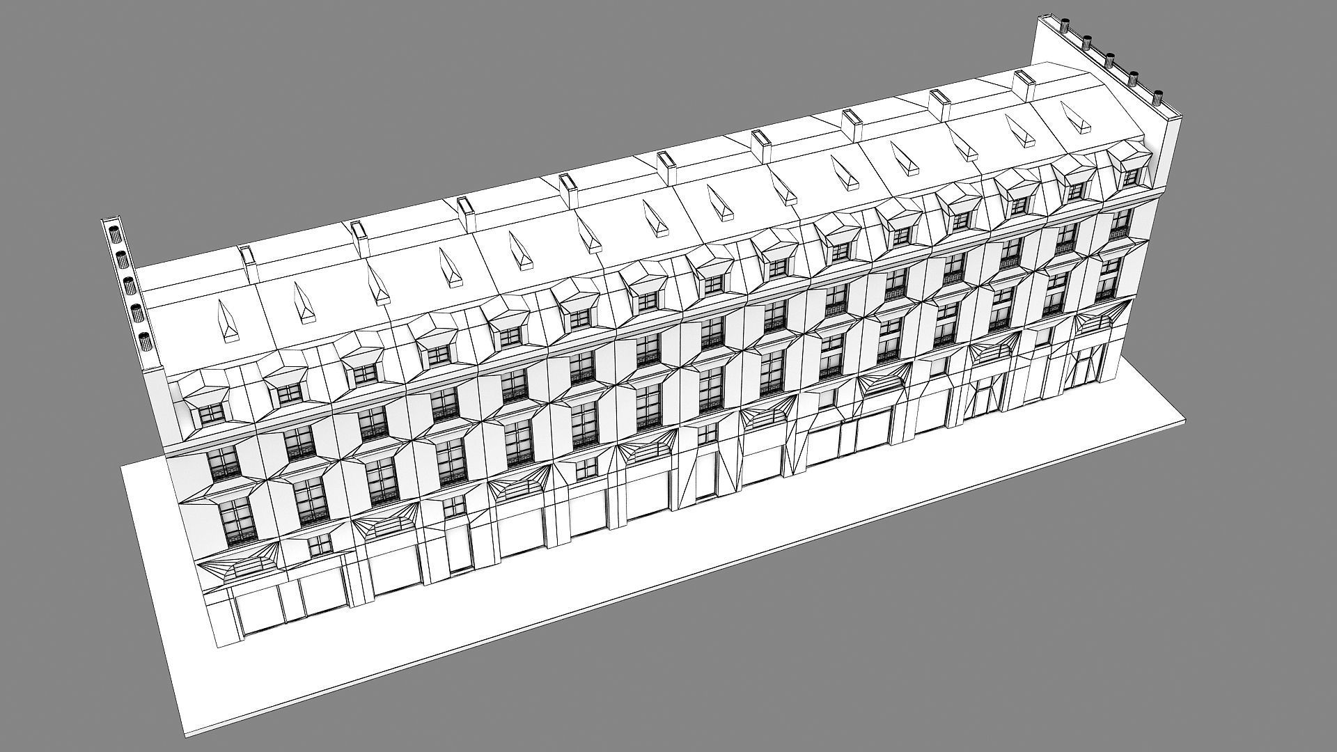 Typical Parisian Apartment 3d Building 09 3D model_15