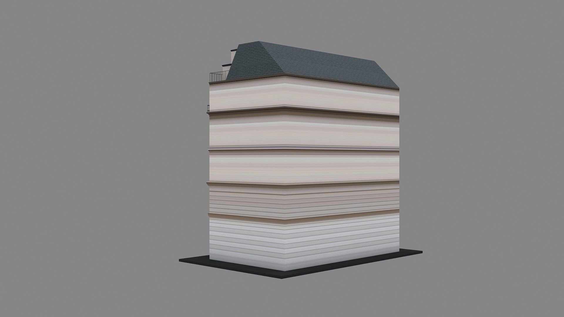 Typical Parisian Apartment 3d Building 10 3D model_4