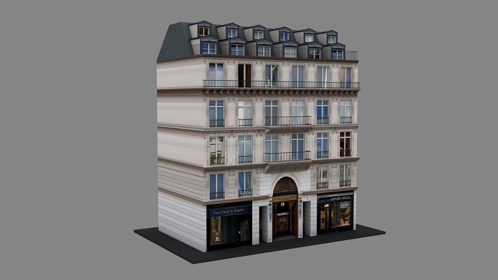 Typical Parisian Apartment 3d Building 10 3D model_8