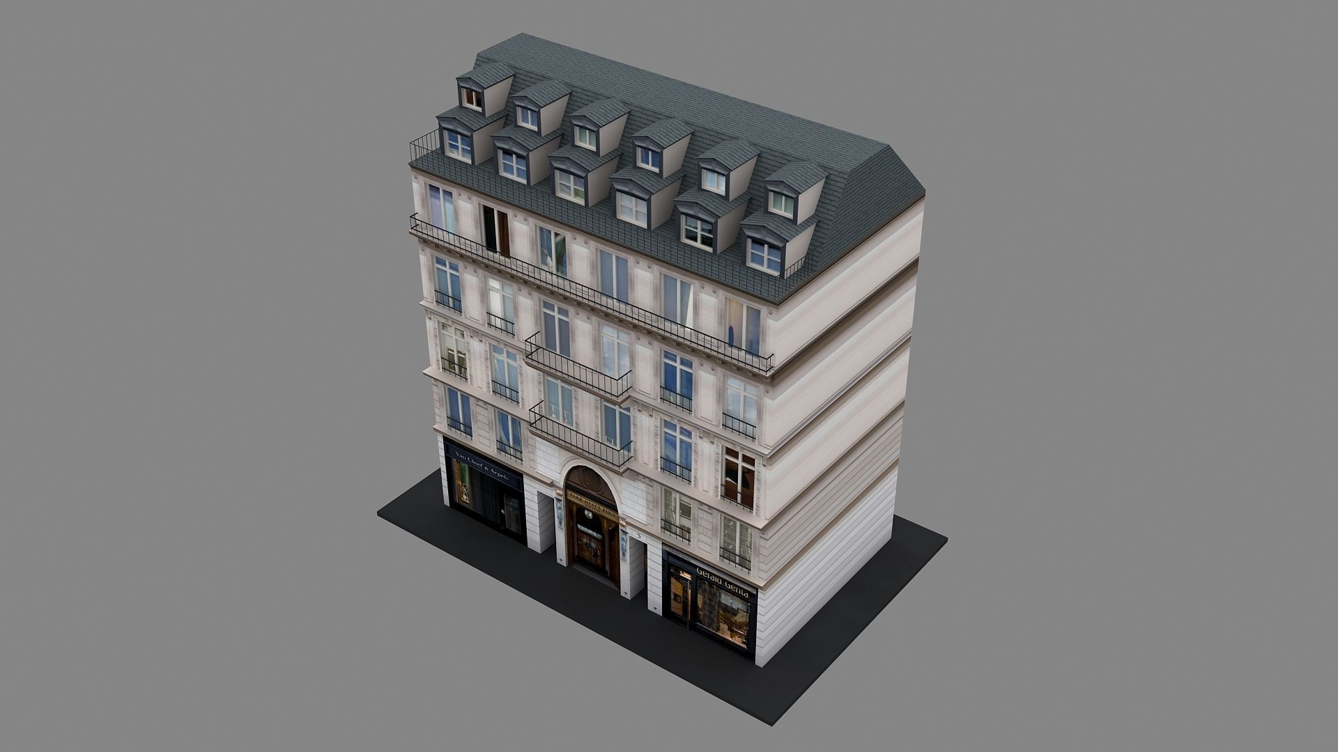 Typical Parisian Apartment 3d Building 10 3D model_1