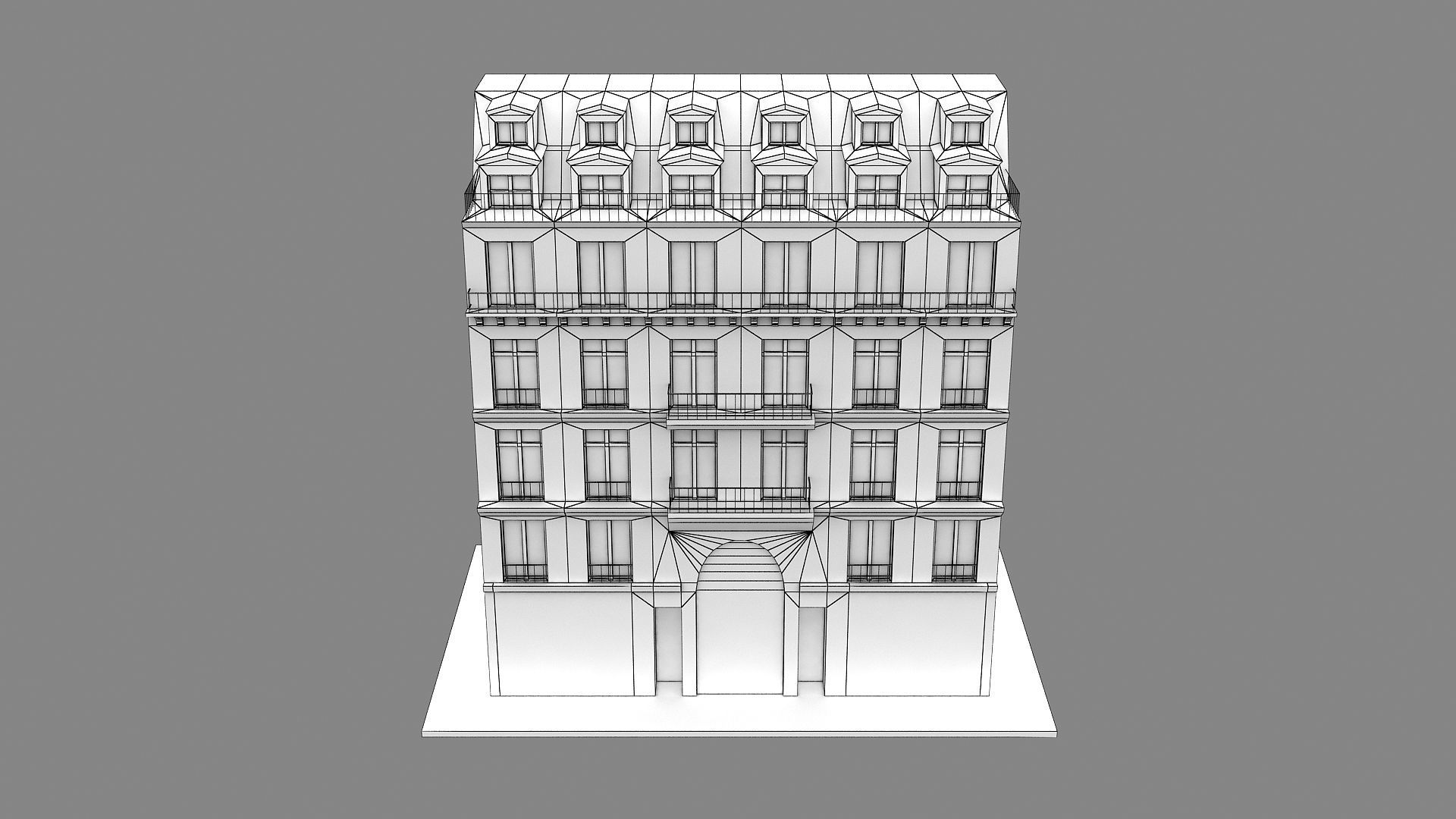 Typical Parisian Apartment 3d Building 10 3D model_13