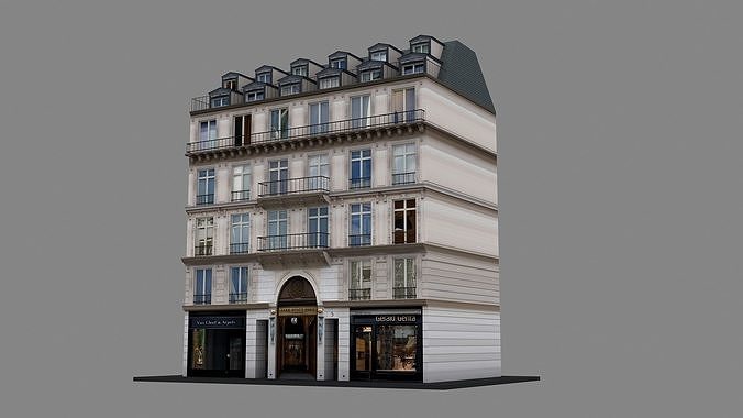 Typical Parisian Apartment 3d Building 10 3D model 3