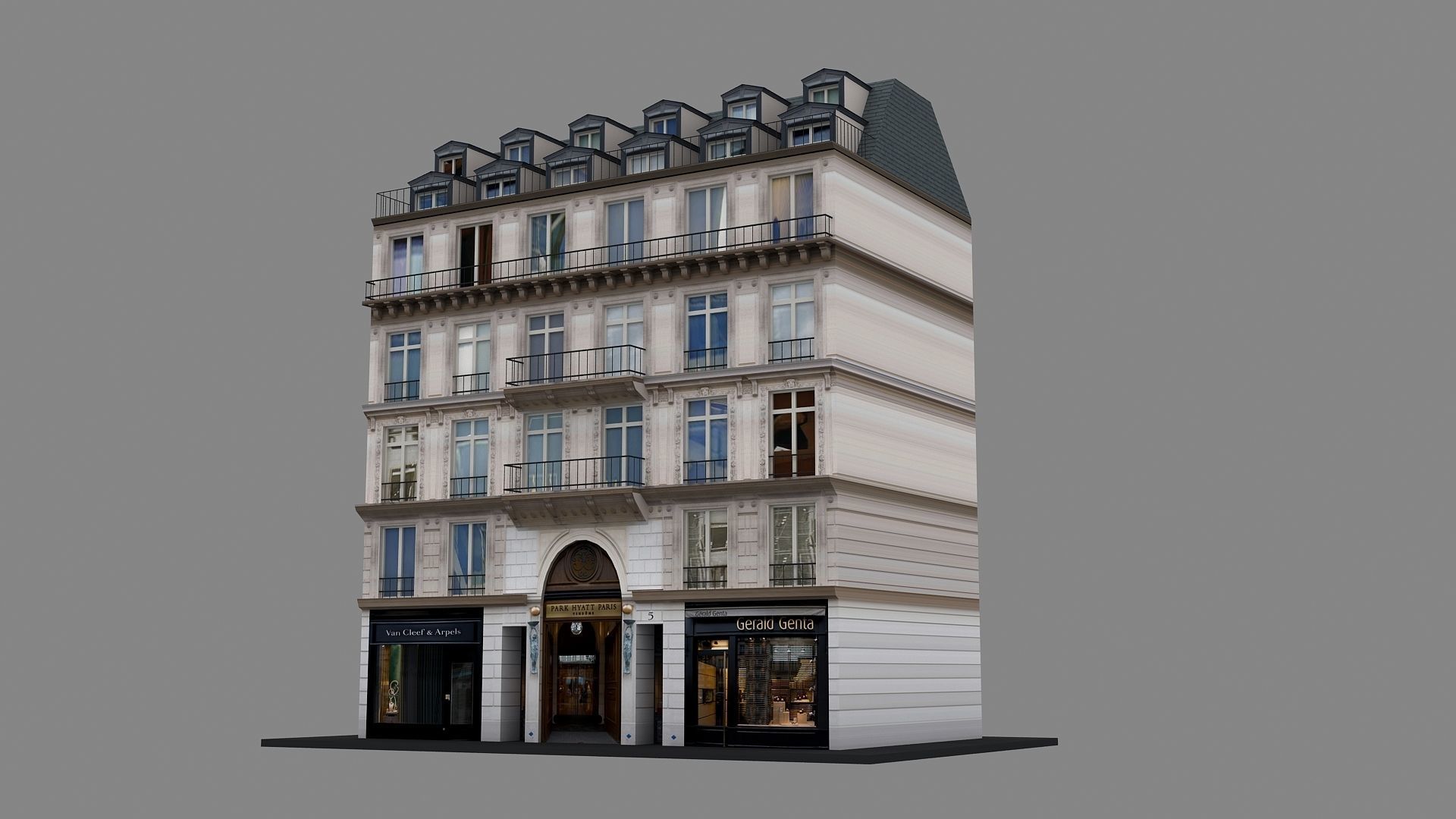 Typical Parisian Apartment 3d Building 10 3D model_2