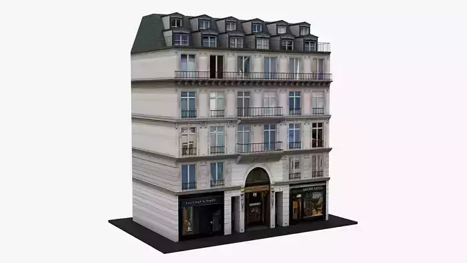 Typical Parisian Apartment 3d Building 10 3D model