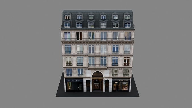Typical Parisian Apartment 3d Building 10 3D model 4