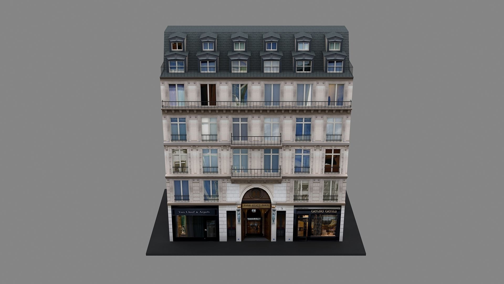 Typical Parisian Apartment 3d Building 10 3D model_3