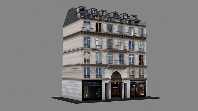 Typical Parisian Apartment 3d Building 10 3D model 6