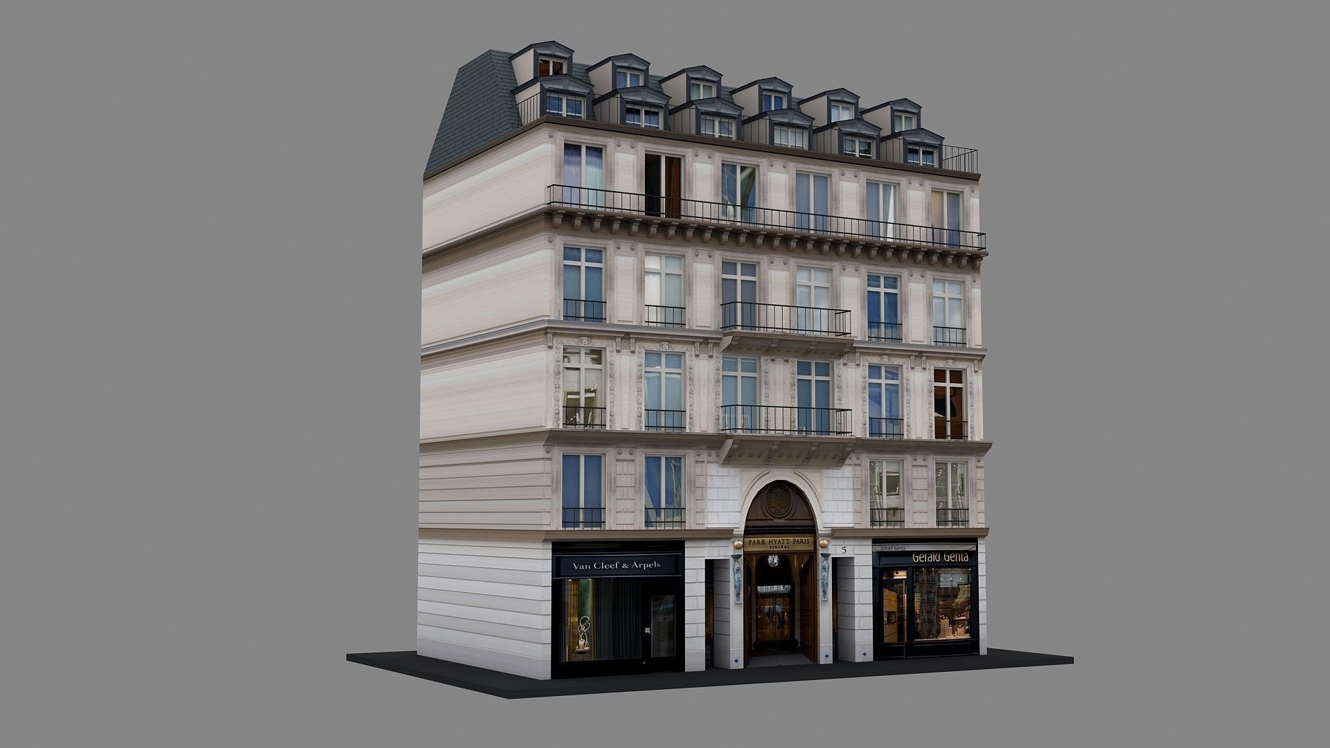 Typical Parisian Apartment 3d Building 10 3D model_5