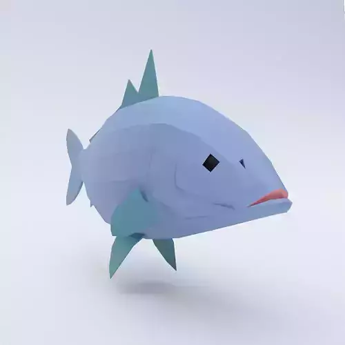 Carp fish 3d model 