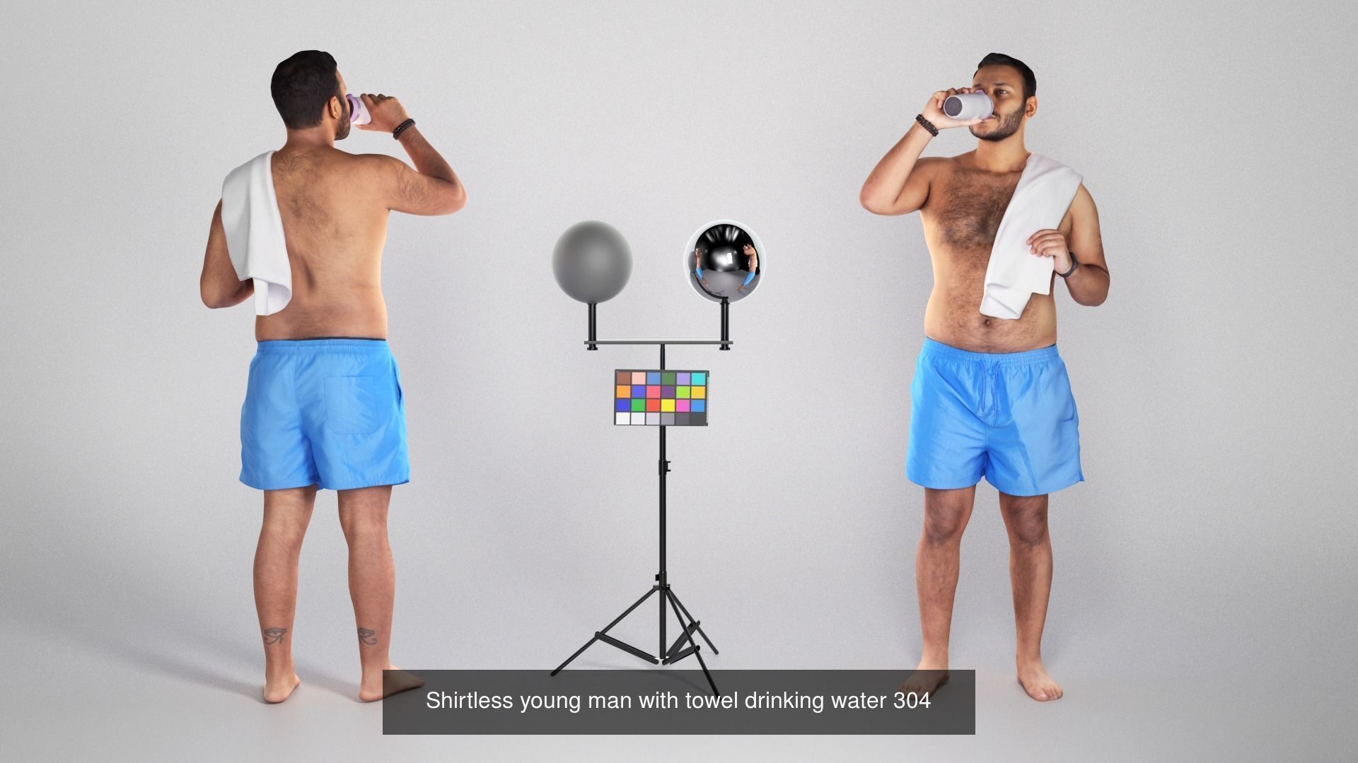 Beach people 14 3D Model Collection_9