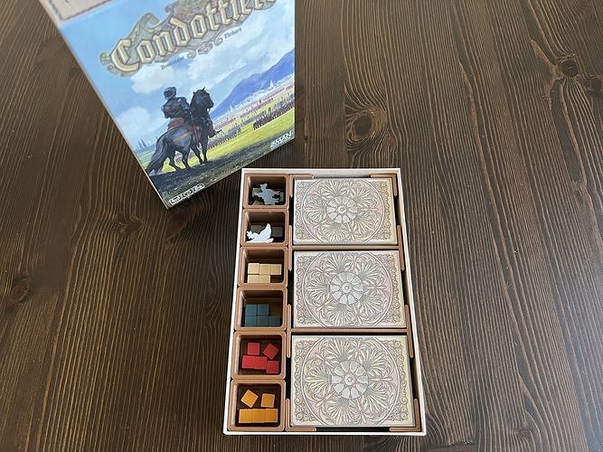Condottiere Board Game Organizer Insert Free 3D print model