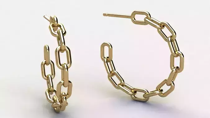 Chain Earring size 25 mm