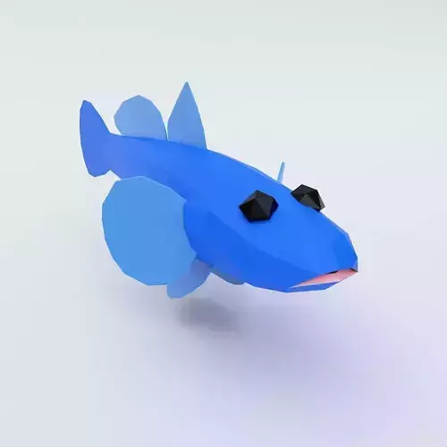 Dragon goby fish 3d model 