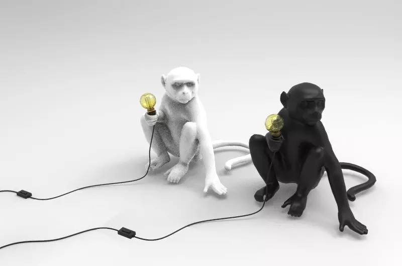 SELETTI Monkey Lamp HIGH QUALITY 3D model