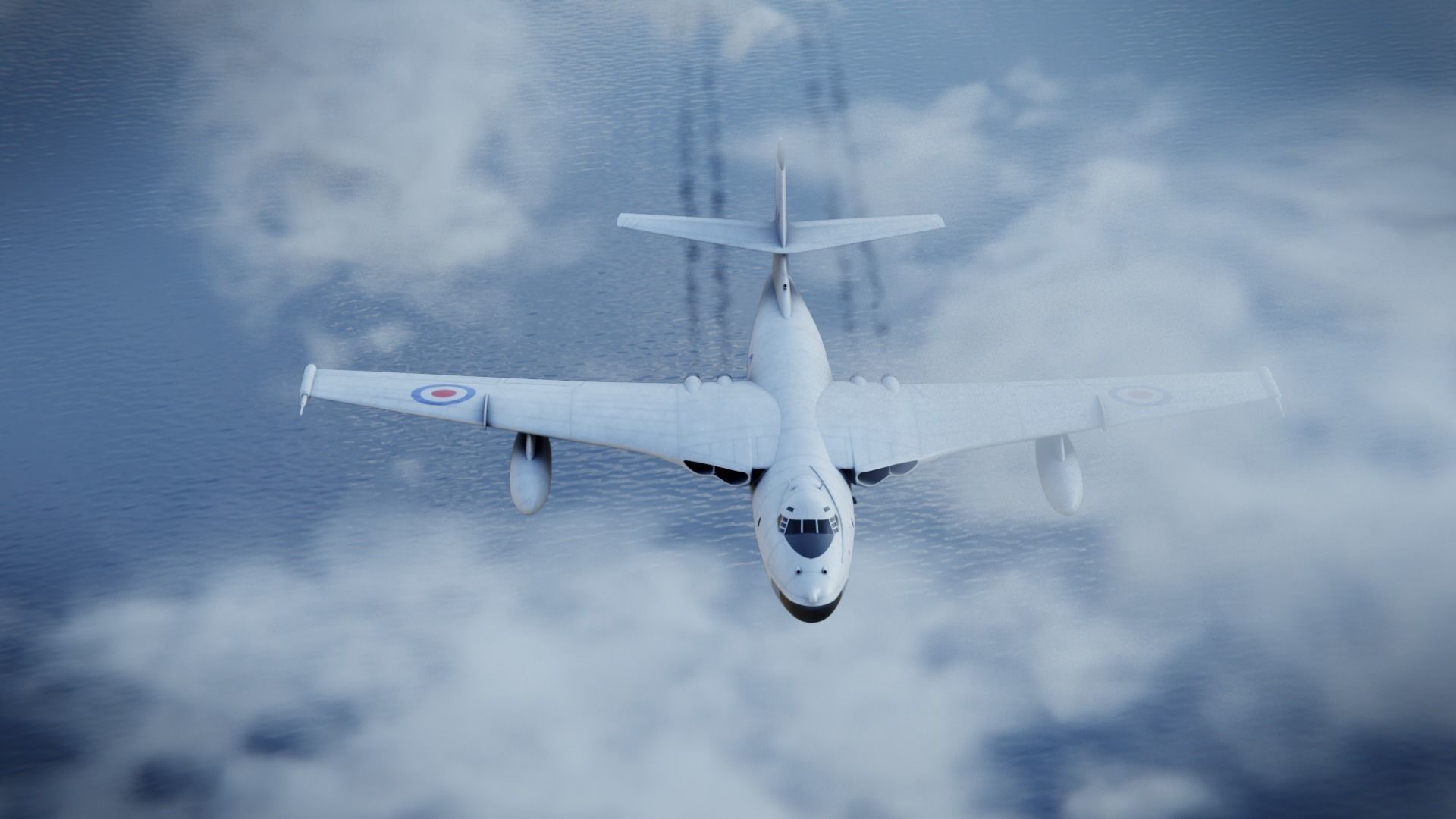 Vickers Valiant B1 bomber 3D model_4