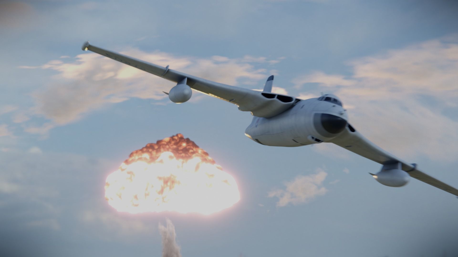 Vickers Valiant B1 bomber 3D model_6
