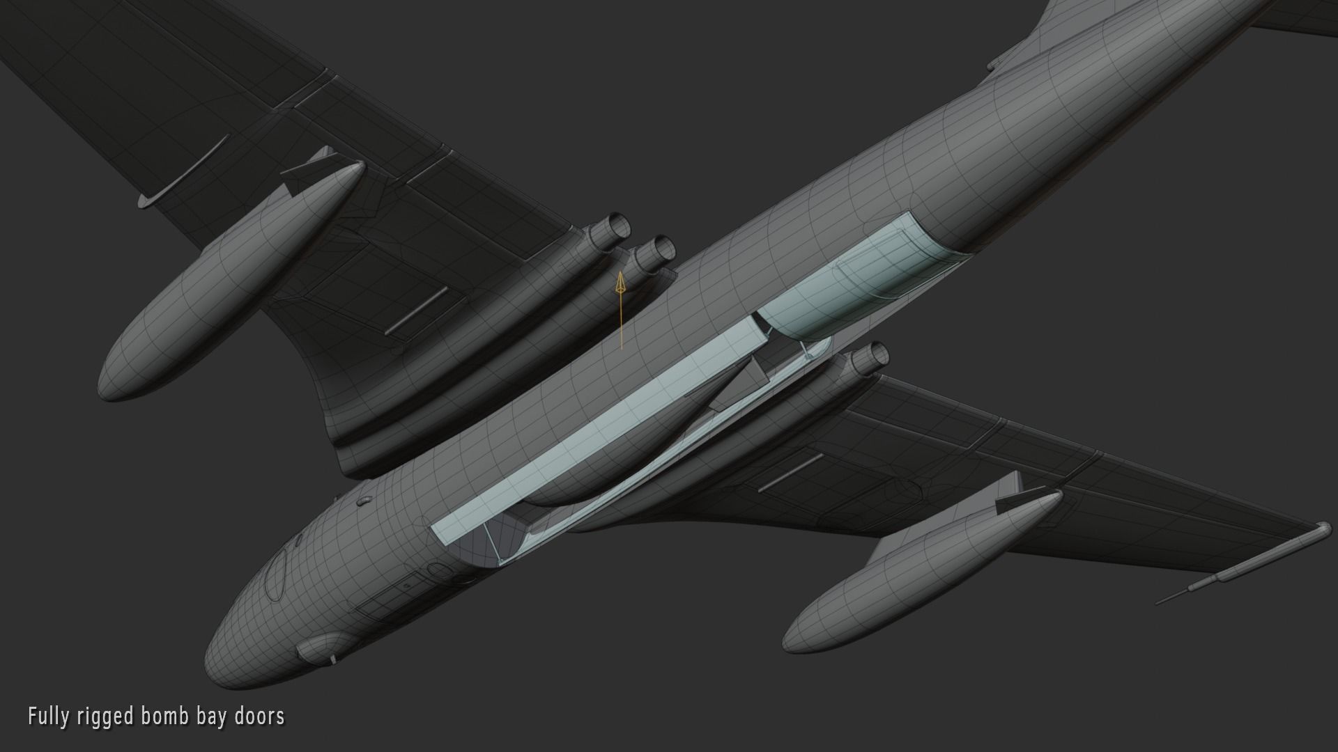Vickers Valiant B1 bomber 3D model_9