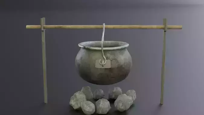 Medieval cauldron 