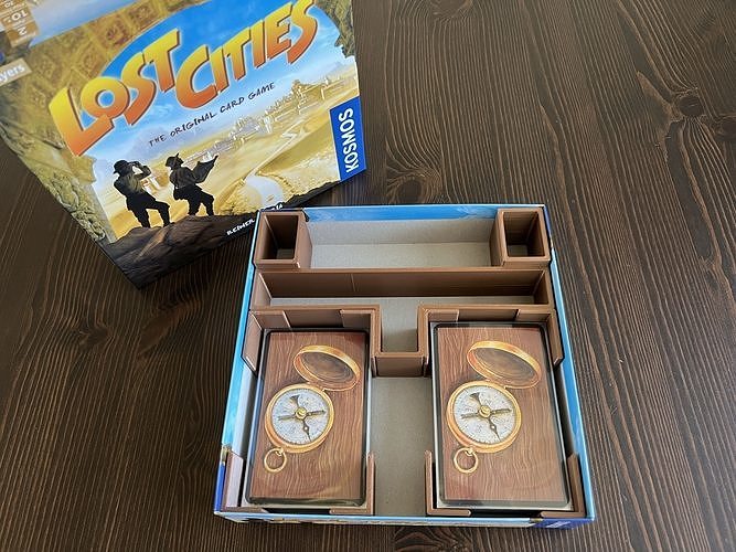 Lost Cities Board Game Organizer Insert Free 3D print model