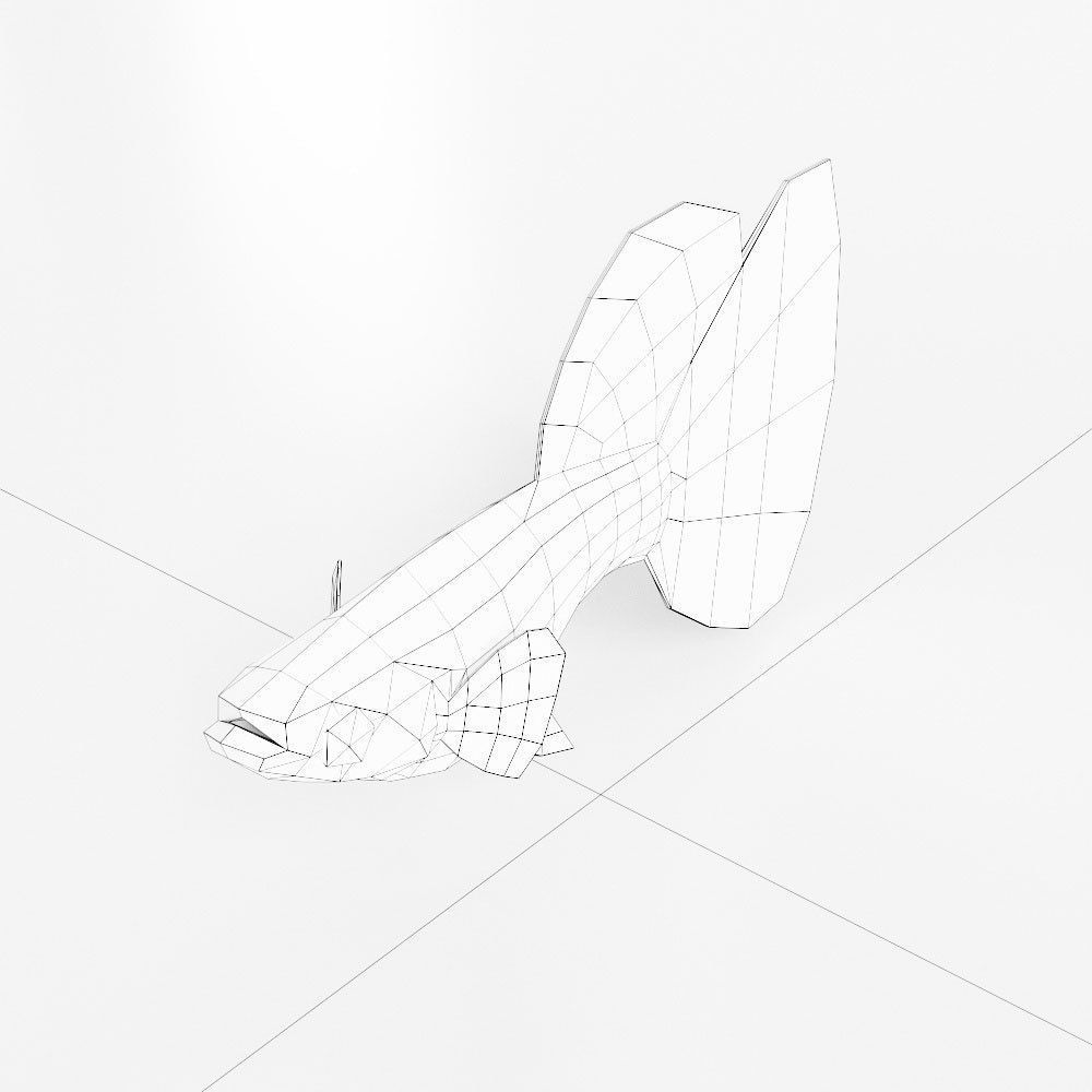  Guppy fish 3d model  Low-poly 3D model_5