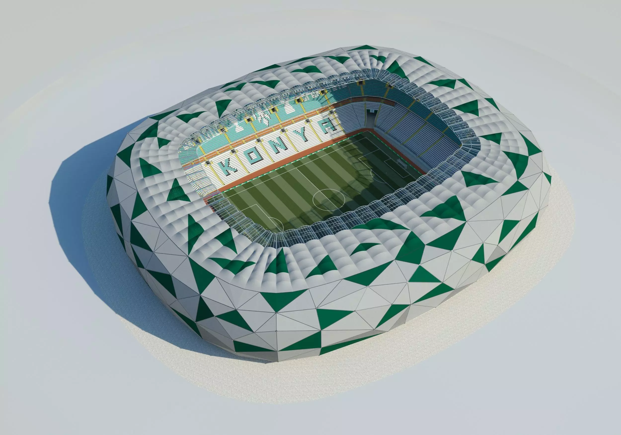 Konya city stadium 3D model