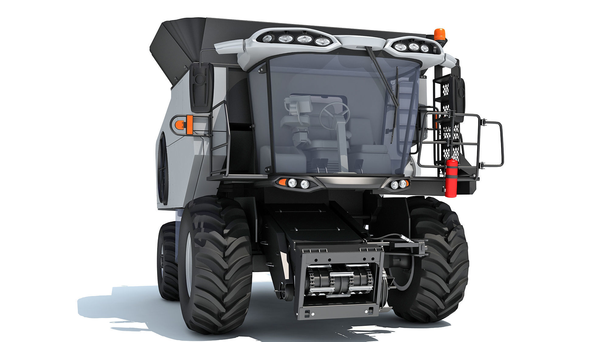 Combine Harvester 3D model_10