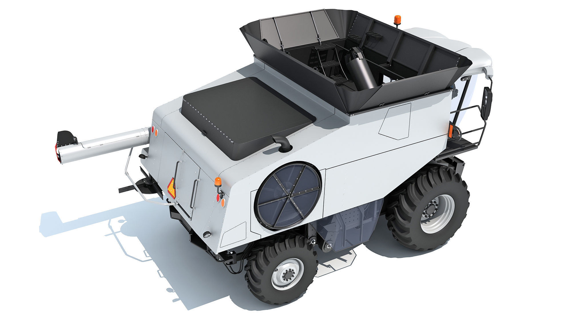 Combine Harvester 3D model_6