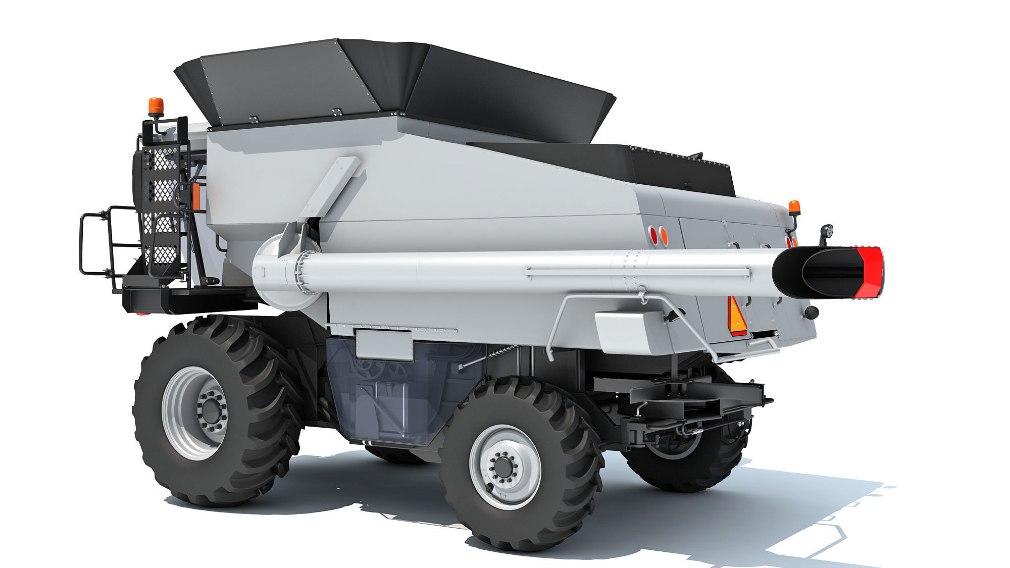Combine Harvester 3D model_2