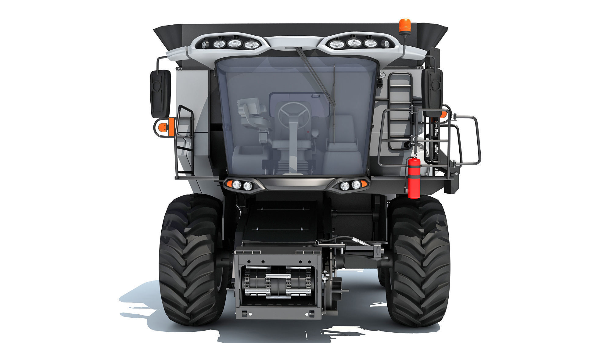Combine Harvester 3D model_11