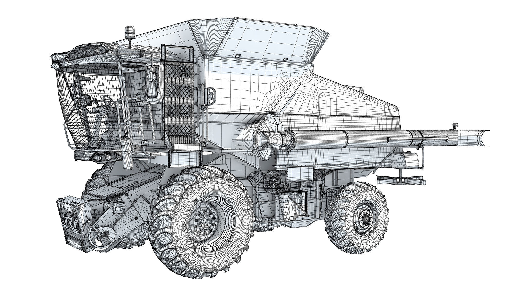 Combine Harvester 3D model_17
